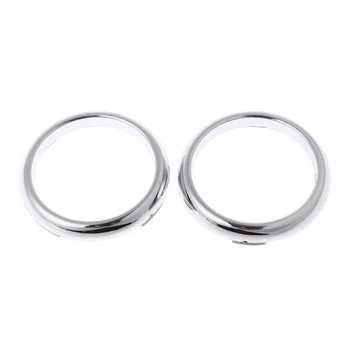 

2020 New 1 Pair ABS Chrome Front Fog Lamp Lights Cover Trim For Ford Focus 2 Mk2 2009-2012