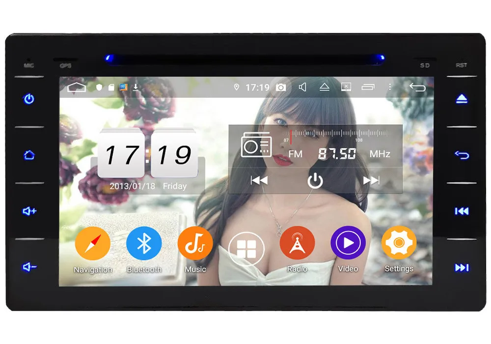 Klyde ips 4G Android 9 Восьмиядерный 4 Гб ОЗУ 64 Гб ПЗУ DSP BT автомобильный DVD мультимедийный плеер радио gps ГЛОНАСС для Toyota Hilux