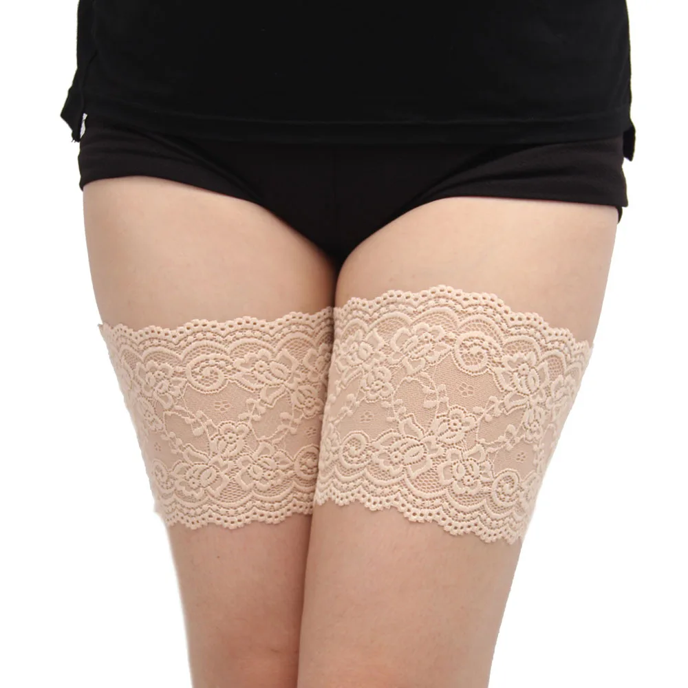 

Sexy Lace Women's Thigh bands Anti chafing None slip thigh garters Summer Leg Warmers Plus size Dropshipping