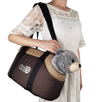 

Single-Shoulder Pets Backpack Handbag Breathable Pet Bag Outdoor Travel Puppy Foldable Soft Dog Cat Backpack Carrier