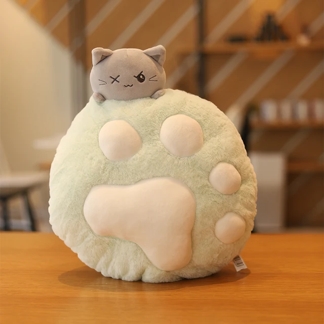 Cute Cat Paw Pillows Stuffed Seat Cushions for Chair Sofa Bed Decorative Body Pillow Decor Home Kawaii Toy Kids Room Decoration