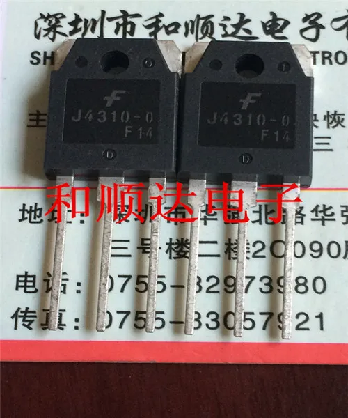 2 шт./FJA4310-0 J4310-0 TO-3P TO3P