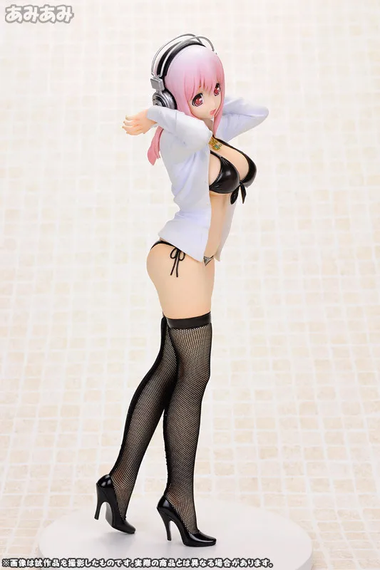 

Gravity Anime Peripheral Super Sony Sub- Black And White with Pattern Bicolor Silk Stockings Swimwear Water Garage Kit