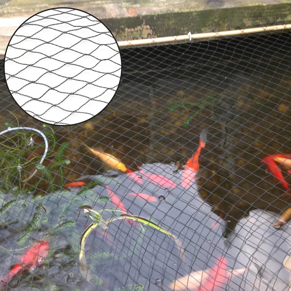 Woven Net Pond Swimming Pool Cover Home With Pegs Garden Tools Guard Mesh  Prevents Fish Bird Livestock Jumping