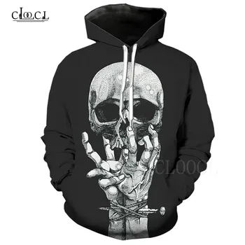 

3D Skull Horror Hoodies Sweatshirt For Couples Plus Size Terror Patterned 3D Printed Men/Women Harajuku Casual Sport Hoodie Tops
