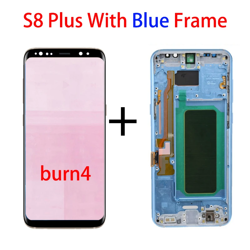 mobile phone lcd screens Original For Samsung Galaxy S8 plus G955 G955F g955u S8plus Lcd Display With Touch Screen Digitizer 6.2'' AMOLED burn shadow screen for lcd phone cell Phone LCDs