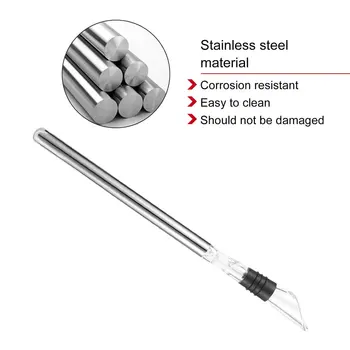 

Stylish Arrival Rushed Ice Bucket Stainless Steel Barware Wine Pourer With Chill Rod Bottle Coolers Chiller Stick Spout Aerator