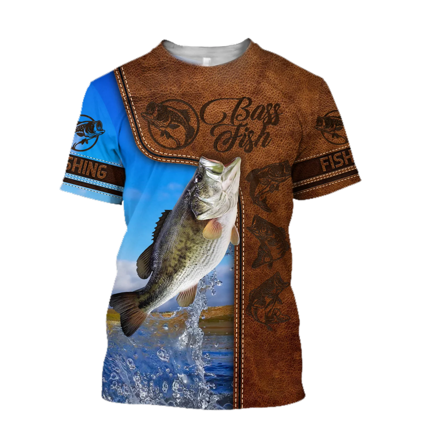 Heißer Verkauf t hemd Crappie Angeln camo Muster 3D Gedruckt Herren Sommer Oansatz kurzarm Unisex Casual sport T-shirt 13 stile – Detail 5