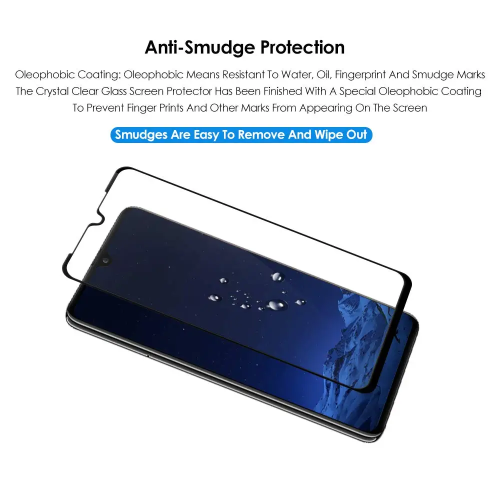 9H весь клей полное покрытие протектор экрана для HuaWei P20 P30 PRO закаленное стекло Lite