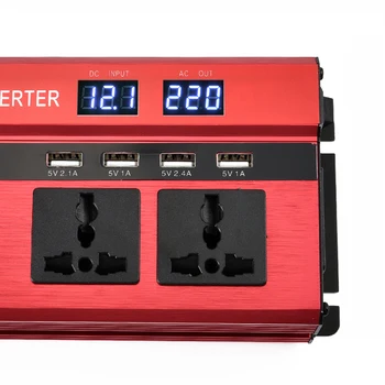 

Caravan Power Inverter 220v6000w Car Vehicle Inverter LED Display Converter Car Power Inverter Converter Charger Adapter