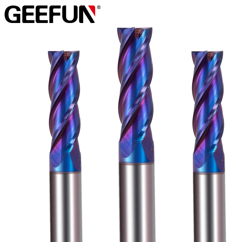 4 флейты Geefun HRC65 твердосплавная Концевая фреза фрезерование из сплава