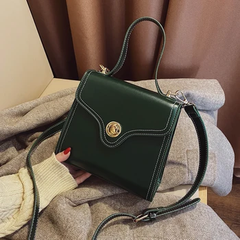 

Small Women Shoulder Bags Pu Leather Crossbody Bags For Female Elegant Female Square Tote Bag Women's Designer Handbag Lock