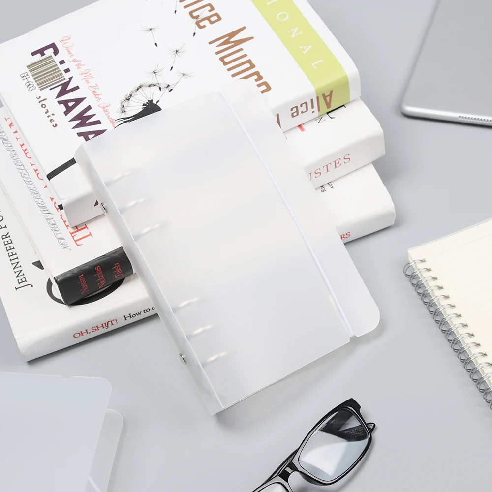

1PC Matte Transparent A4/B5/A5/A6/A7 Loose-Leaf Notebook Case Ring Binder Notebook Shell File Folder Office School Supplies