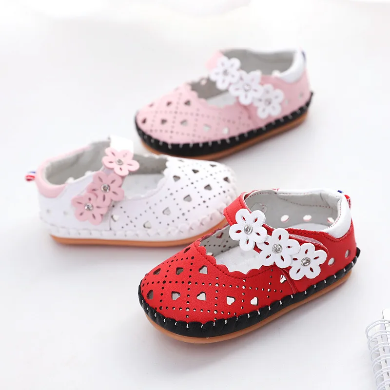 summer baby sandals shoes kids girls hollow soft sandals 0 1 year old
