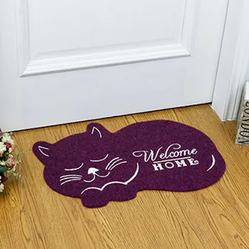 

3D Anti-slip Floor Cute Cat Floor Rug Irregular Doormat for Entrance Mats Animal Printed Carpets Mat Kitchen Bath Mat Carpets