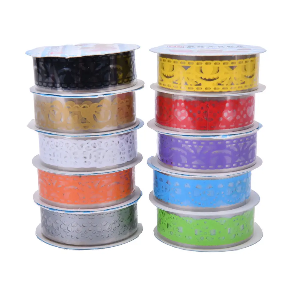 New Lace Roll DIY Washi Paper Decorative Sticky Paper Self Adhesive Masking  Tape