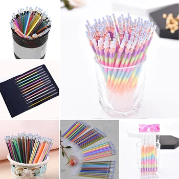 

0.7mm Colorful Gel Pen Fluorescent Refills Color Cartridge Flash Pen Smooth Painting Pens Student Writing Stationery