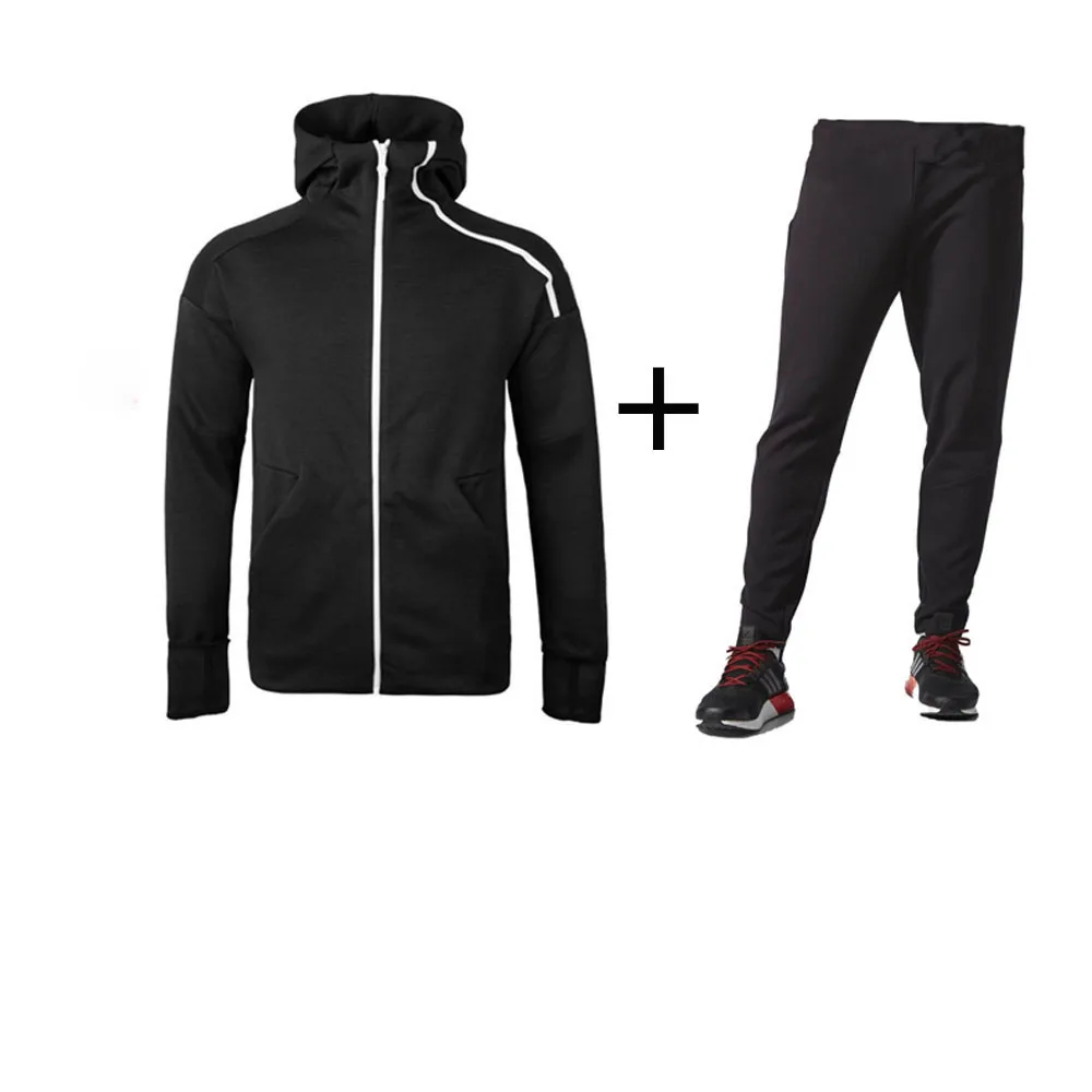 

New 2021Spring And Autumn Pure Color Casual Fashion Men Hoodies Sport Suit Sportswear Mountaineering Men's Tracksuit