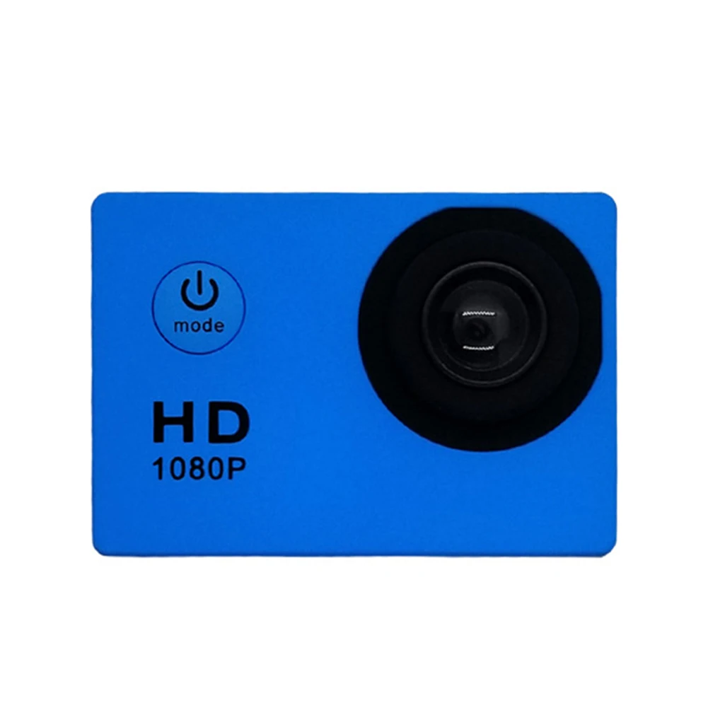 Экшн-камера водонепроницаемая Спортивная камера Широкоугольный объектив DV видеокамера перезаряжаемая GV99 - Цвет: Синий