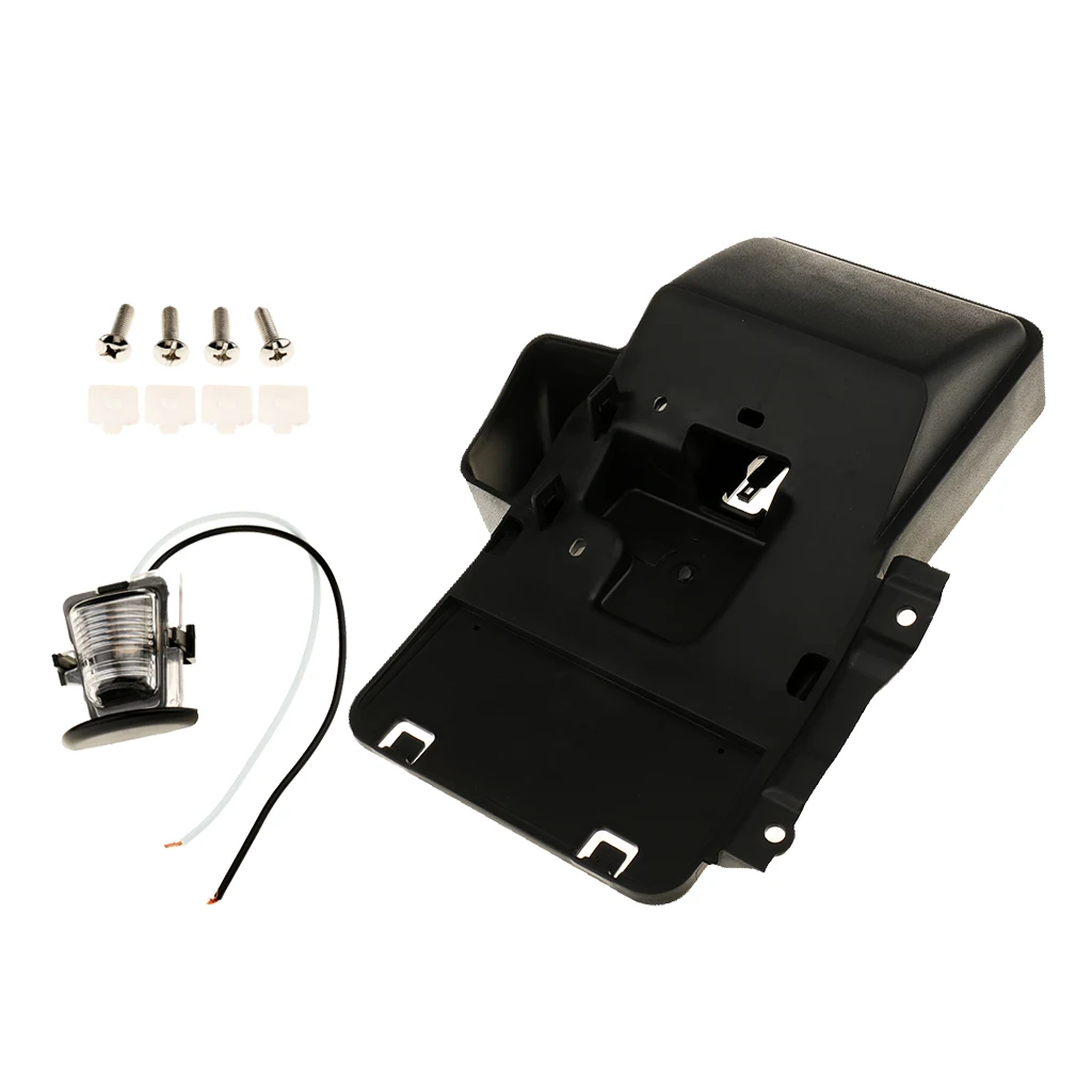 Rear License Plate Bracket Holder with Light Lamp For Jeep Wrangler 2009-2014