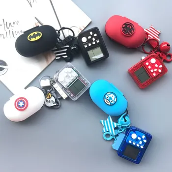 

Cute Cartoon Superheros Bluetooth Earphone Case Protective Cover Skin Accessories For Samsung Galaxy Buds 2019 Case with Keyring