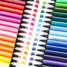 Deli треугольная промытая Акварельная ручка детская живопись граффити раскраска ручка толстый вал 12 цветов 36 цветов 48 цветов Моющаяся