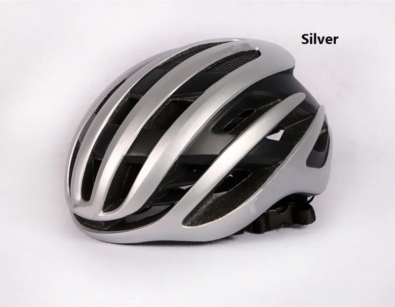 New Air Cycling Helmet Racing Road Bike Aerodynamics Wind Helmet Men Sports Aero Bicycle Helmet Casco Ciclismo - Цвет: silver