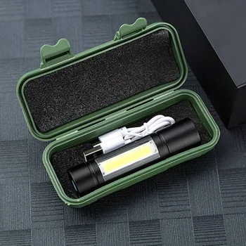 

Penlight Led Flashlight Torch Lamp For Outdoor Waterproof 2000 Lumens Built In Battery Shock Resistant,Self Defense,hard Light
