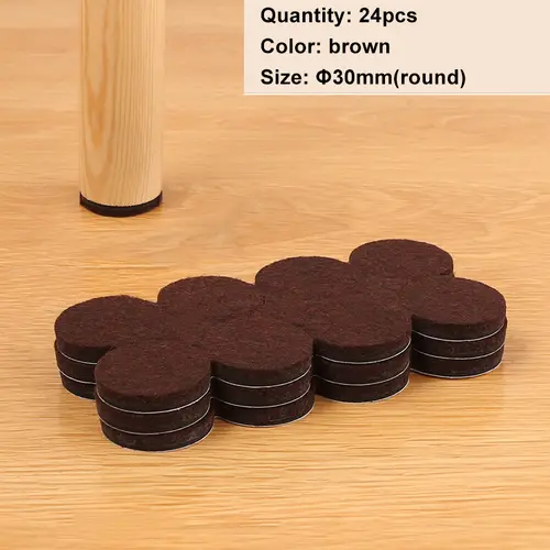 Felt Chair Leg Pads Floor Protectors Table Furniture Leg Feet Cover Caps Round 5mm Thick Anti Scratch Furniture Felt Pads - Image 10