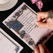 

Romantic Verse Copybook Ornamental Penmanship English Groove Practice Book Reusable Handwriting Calligraphy Sentence Word Gift