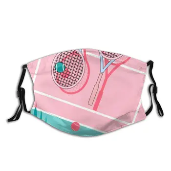 

protective mask with filter Whenever I Play Tennis I Feel So Happy anti dust PM2.5 reuse adult teen child girl