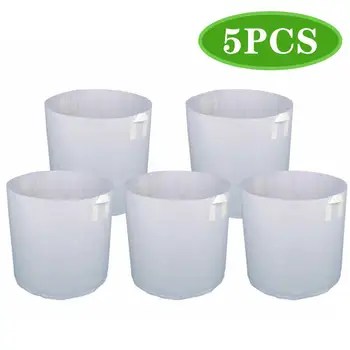 

5 Gallon 5 Pcs Grow Planter Pouch Root Bonsai Grow Bags Fabric Pots Root Pouch with Handles Planting Container Plant Pot Garden