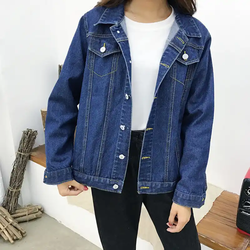 deep blue denim jacket