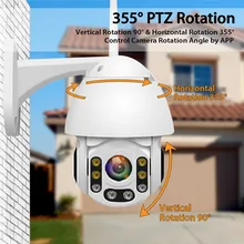 1080P Wi-Fi IP Камера обнаружения движения Автоматическое отслеживание PTZ 4X зум 2-полосная аудио P2P наружного видеонаблюдения куполообразная камера профессиональный Камера