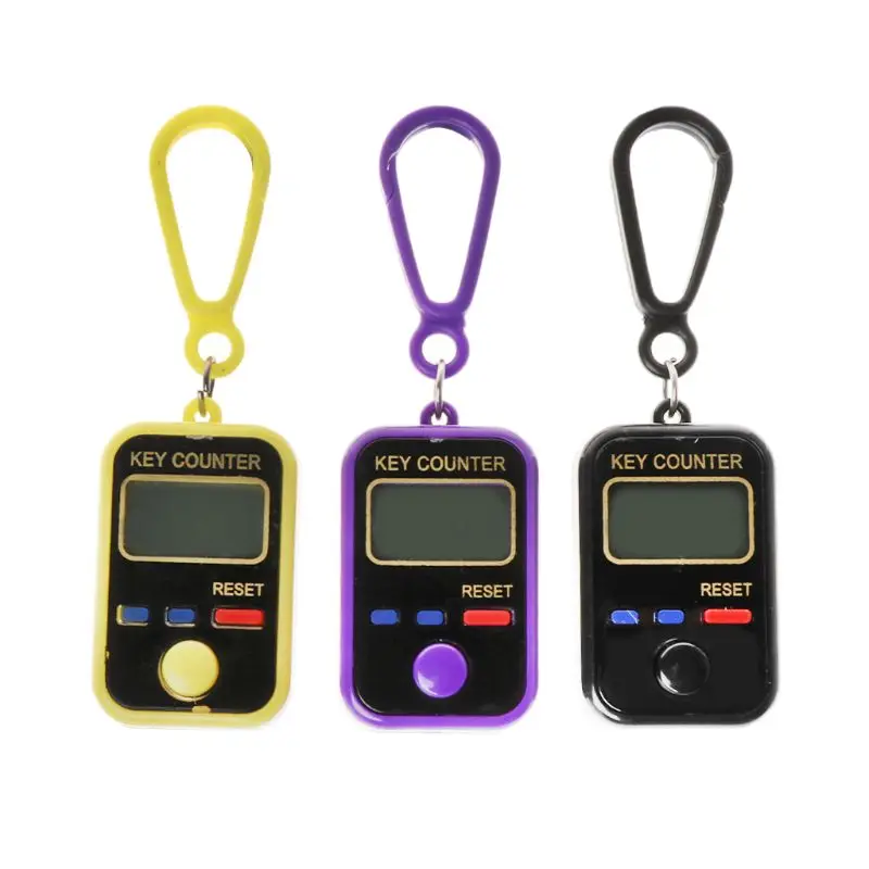 

LCD Digit Electronic Tally Counter 0-99999 Keychain Finger Counter For Sewing Knitting Weave Tool