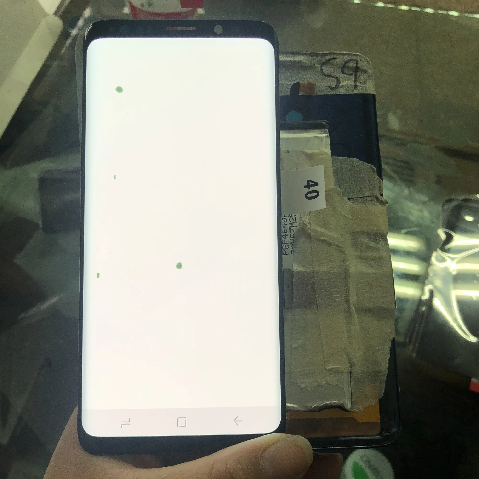 

100% Original Super Amoled LCD For Samsung S9 G960 G960U G960F Display Touch Screen Digitizer Assembly With Frame With Black Dot