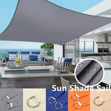 Waterproof Rectangle Sun Shelter Awning Sunshade Sail For Outdoor Beach Camping Garden Patio Pool Gazebos Sun Shade Canopy Tent