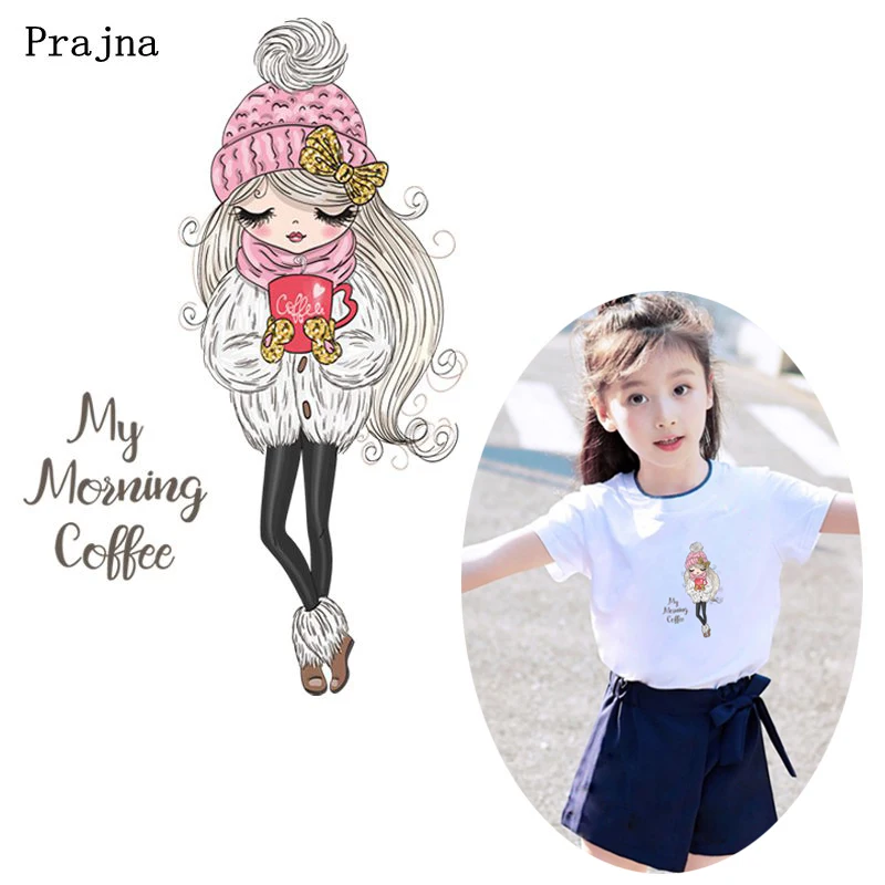 

Prajna Fashion Ballet Girl Iron On Patches For Clothing Heat Transfer Vinyl Patch Stickers Iron On Transfer Thermal Clothing DIY
