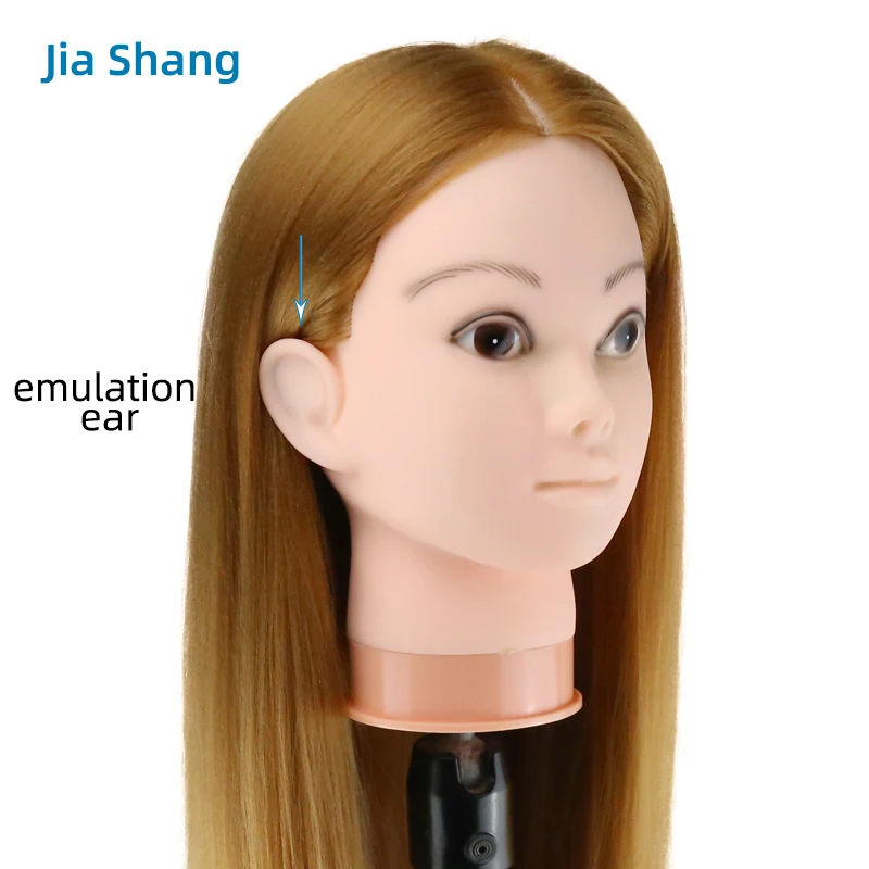 Doll Head For Makeup Mannequin Head For Makeup Practice Kappershoofd Blond Maniquin Head With Hair Training Head For Hairdresser