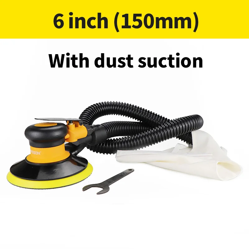 6 '' 150mm pneumatic sander car paint maintenance tool polishing random track palm machine wood processing polishing machine 6