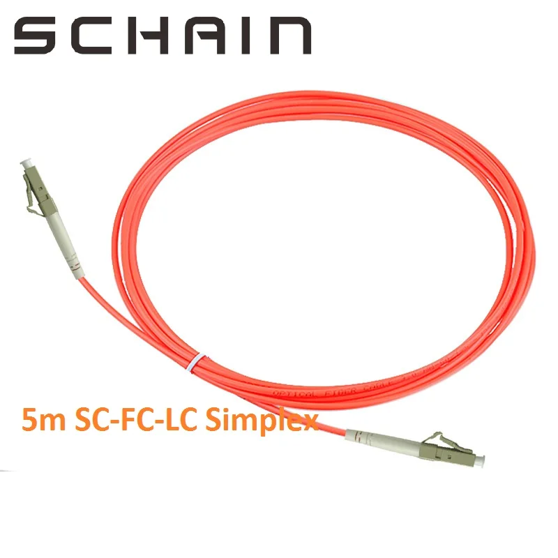 

5m optical jumper LC SC ST FC UPC Fiber Patch Cable OM2 Patch Cord Simple Multimode 2.0mm fiber optic sc lc fc cable