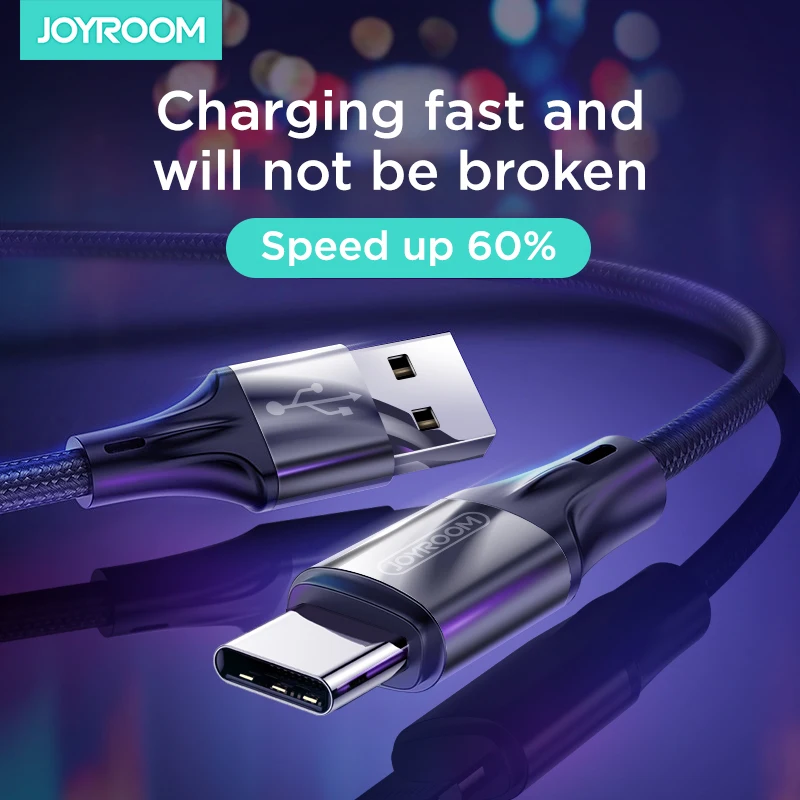 Joyroom usb type C кабель USB C кабель передачи данных для быстрой зарядки для samsung мобильный телефон зарядное устройство кабель для Xiaomi Redmi