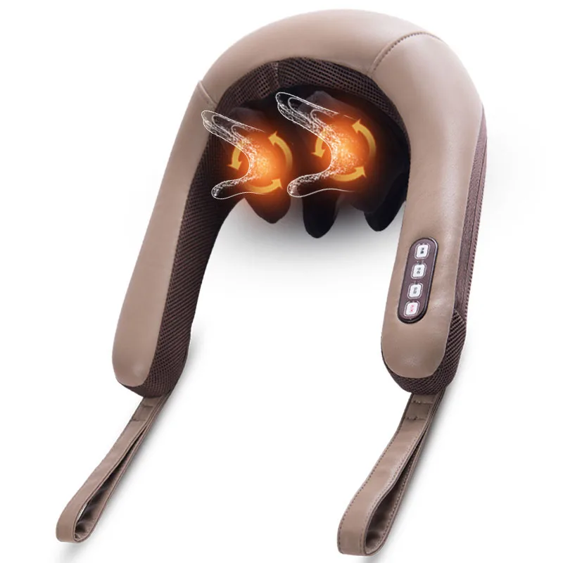 US $159.52 Shoulder and Neck Heating Cervical Massager Instrument Waist Point Kneading Comfort Clip Warm Sensation Hot Compress