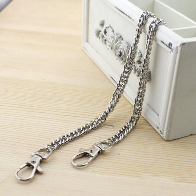 Versatile Chain Shoulder Strap, Metal Durable Strap Buckle For Shoulder  Bags Replacement Shoulder Straps For Shoulder Bags, Wallets Iron Flat Chain  Strap Tote Chain Wallet Chain Shoulder Straps Crossbody Replacement Strap  With