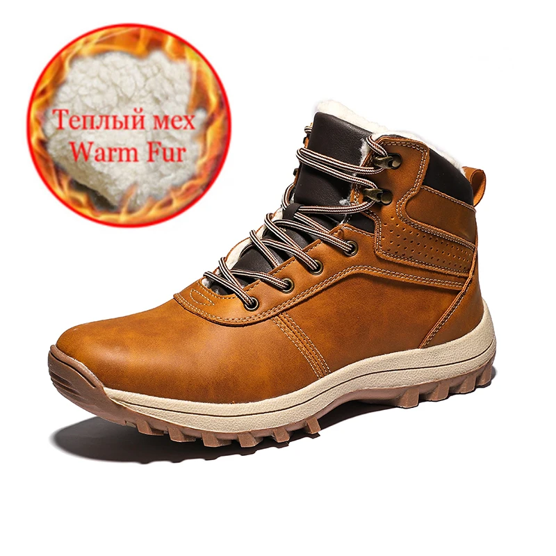 

Waterproof Mens Hiking Shoes Autumn Winter Climbing Boots High Top Trekking Hunting Shoes Trainers Rubber Unisex