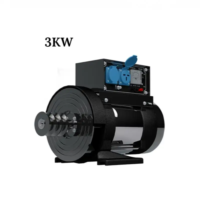 

High-Power Small Diesel Generator Set 3Kw Single Phasegasoline Single Copper Household Air Conditioner Refrigerator 220V