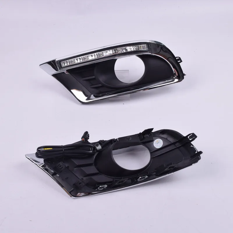 2 шт. DRL для Toyota Camry 2009 2010 2011 дневные ходовые огни Противотуманные фары Крышка дневного света желтый