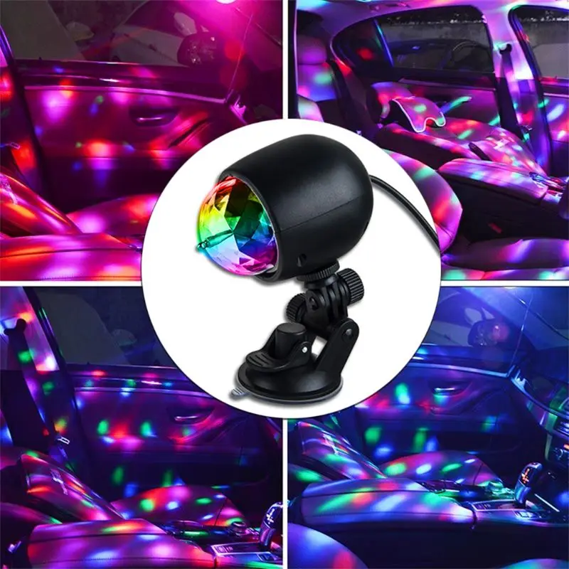 1 шт. Авто диско DJ сценическое освещение светодиодный RGB лампа с хрустальным шаром лампочка световой шар лазерный проектор лампа Вечерние