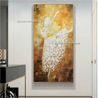 100% Handmade Modern Thick Oil Ballet Dancing Canvas Painting Large Hand Painte Home Decor For Living Room Wall Art Picture