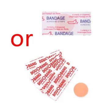 

100Pcs/Box 22mm Ultra-Thin Child Kids First Aid Emergency Bandage Mini Round Adhesive Wound Plaster Medical Hemostasis Stickers